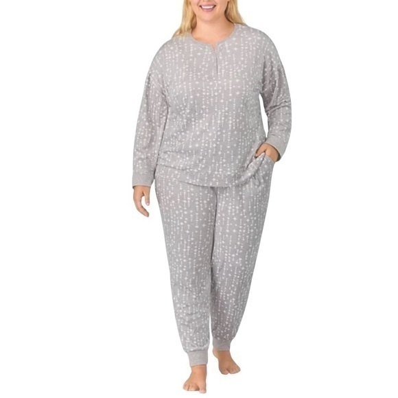 Nautica Ladies' Two - Piece Pajama Set - Gray with Stars - Size XXL (22-24)- NWT - Picture 1 of 8